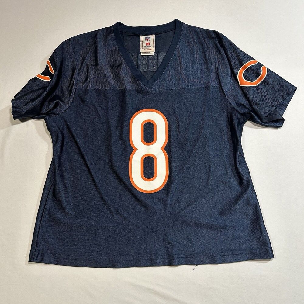 Chicago Bears Rex Grossman Jersey #8 Blue NFL Players Womens XL Fanwear Football